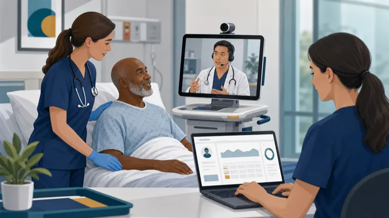 Remote provider supporting treatment and EHR documentation